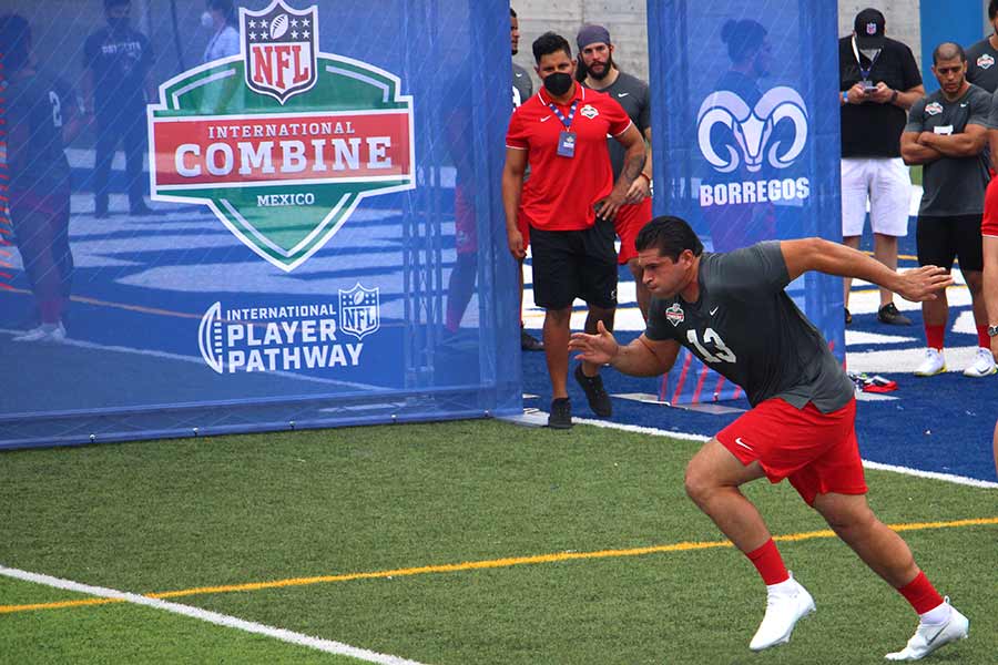 Héctor Zepeda participó en el Combine México 2021 y por su desempeño fue seleccionado para el campamento de la NFL.