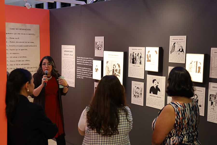 Inclusión, exposición cuando el hilo se hace red, en Tec Guadalajara. 