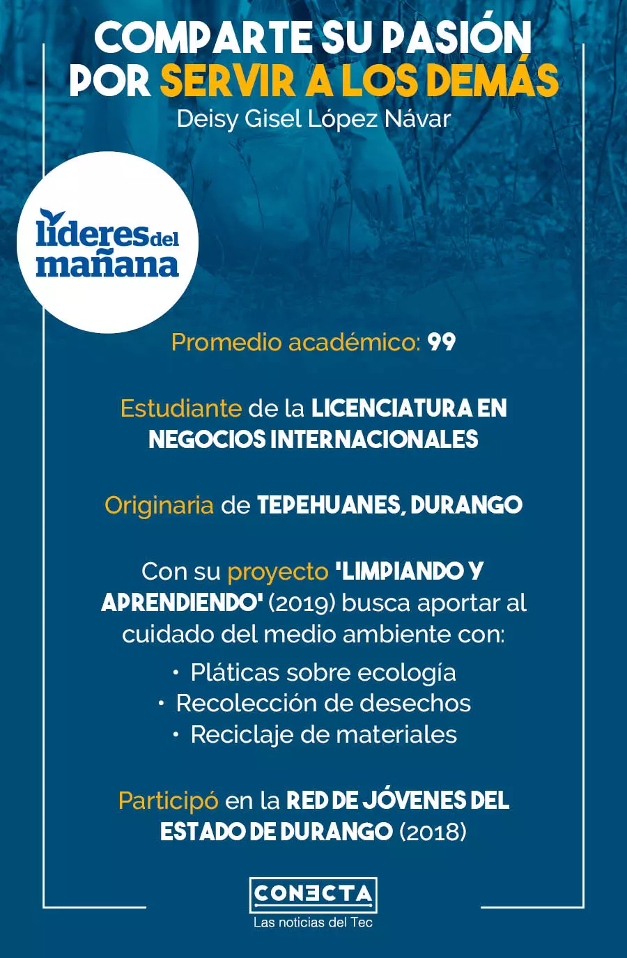 Trayectoria alumna Líder del Mañana Deisy López