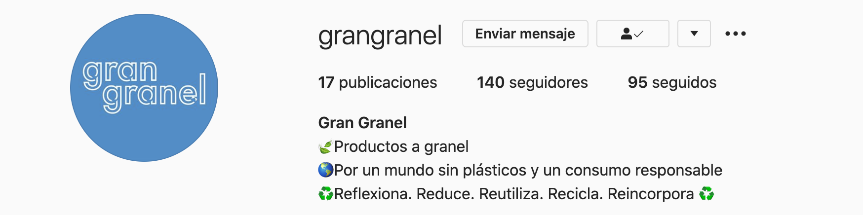 Gran Granel está presente en redes sociales para guiar al consumidor.