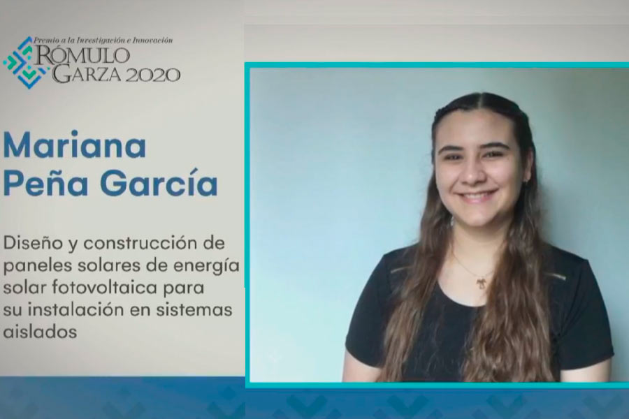 El proyecto de la joven se enfocó en el diseño y construcción de paneles solares más eficientes