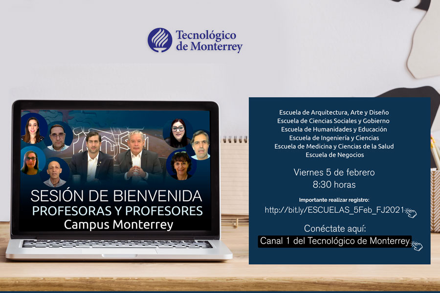 Invitación Bienvenida Profesores Febrero-Junio 2021