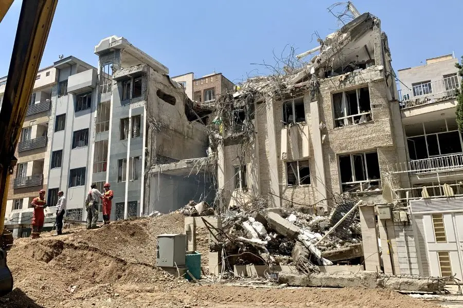 Infraestructura dañada en Irán