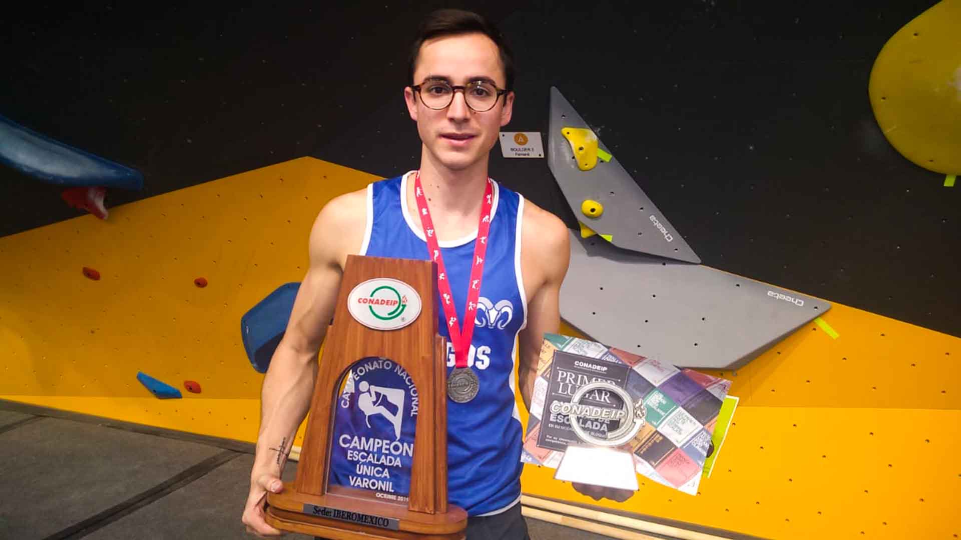 José Ramón Santos campeón Nacional de Escalada Deportiva