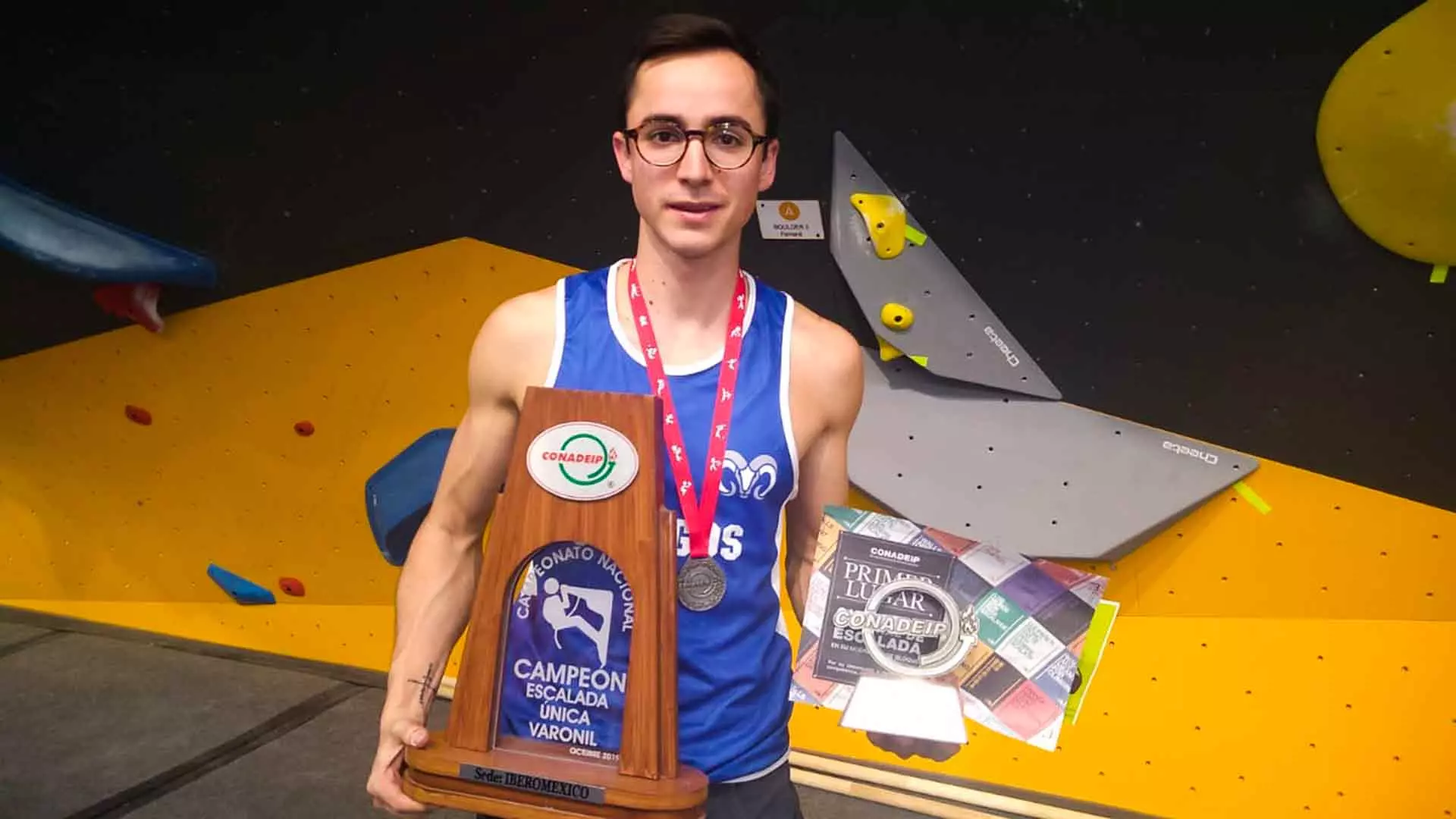 José Ramón Santos campeón Nacional de Escalada Deportiva
