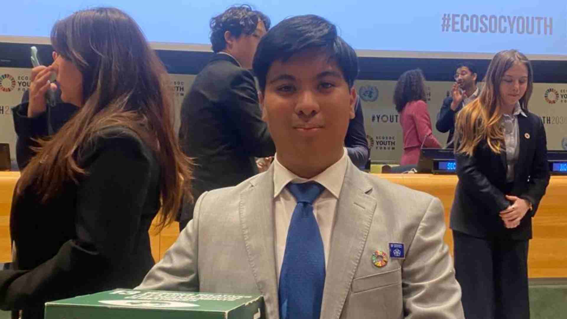 Leonardo Morales participa en foros de la ONU en busca de la inclusi&oacute;n juvenil