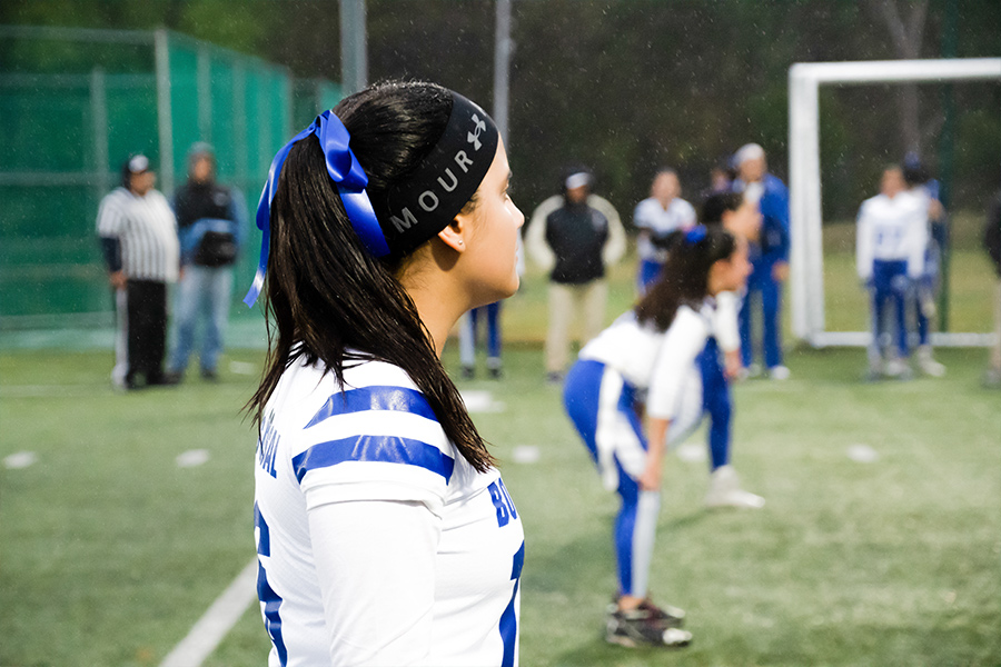 Linea defensiva de equipo femenil