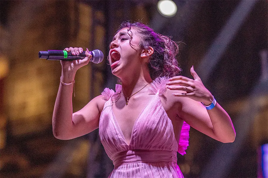 Marian González en VIBRART 2024, el Festival de Arte y Cultura del Tec de Monterrey. Foto: Kevin Chaires.