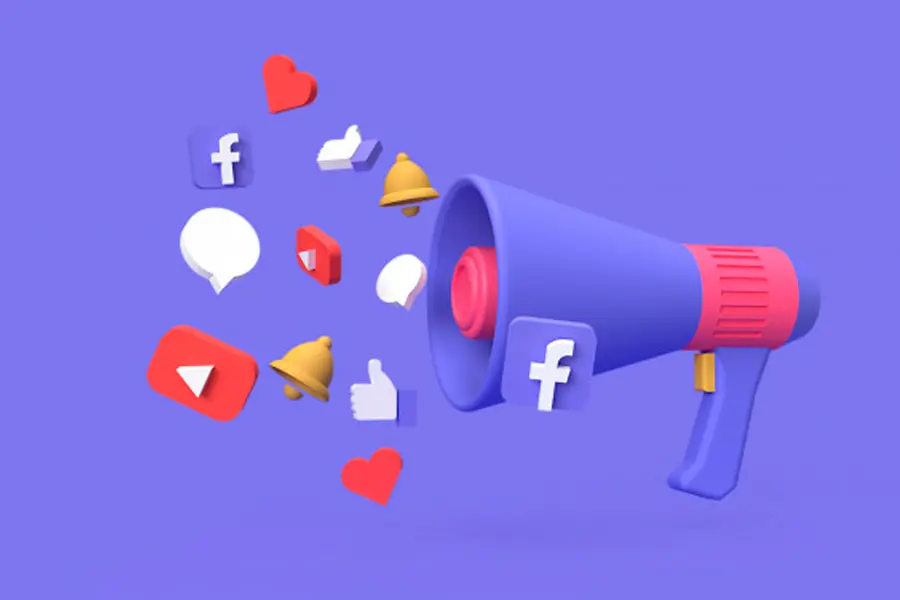 megafono de ejemplificacion de redes sociales