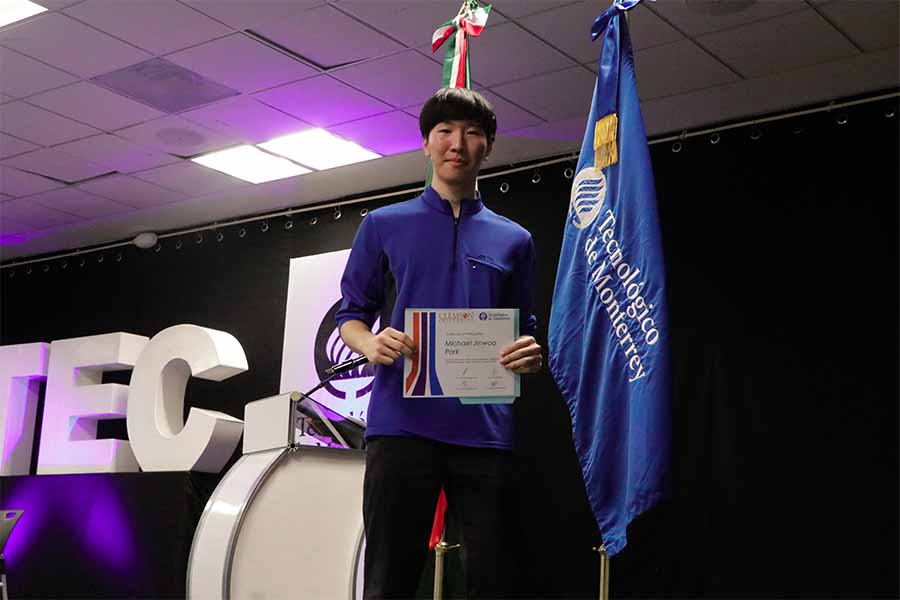 Michael Park, estudiante de la carrera de Ingeniería Industrial y de Sistemas