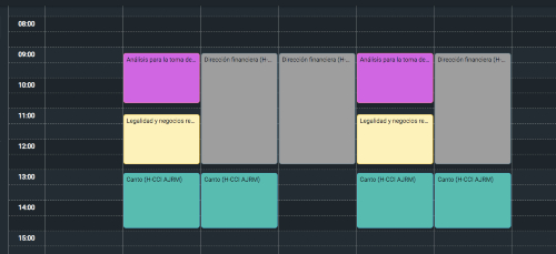 Horario MITEC