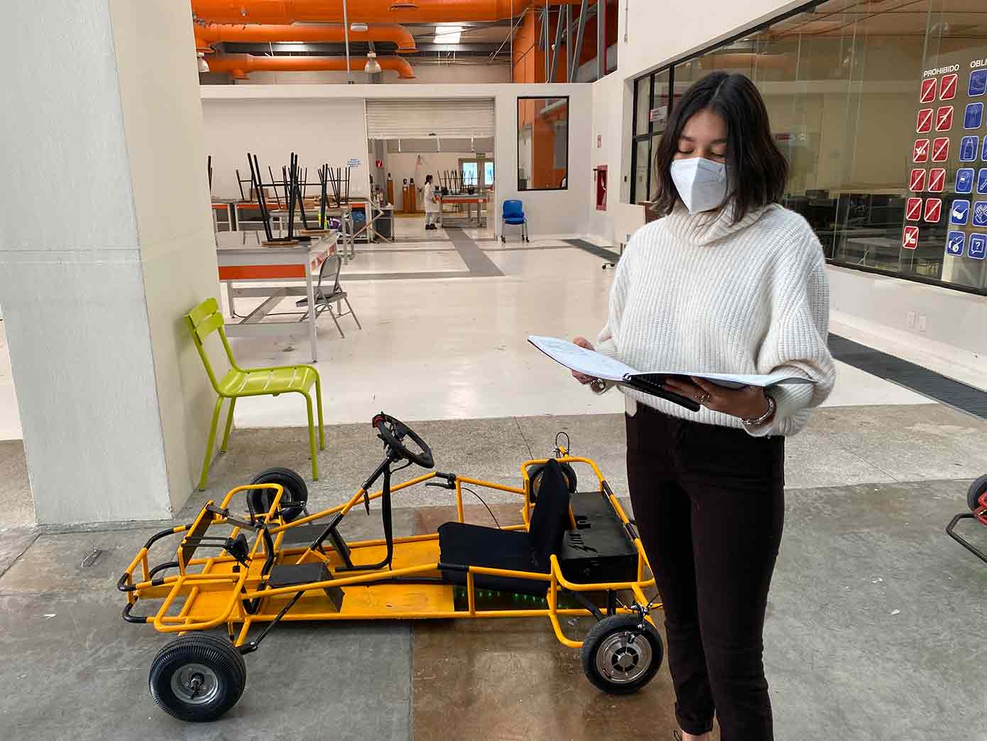 Alumnas del Tec Guadalajara participaron en la creación de go-karts eléctricos con Bosch.