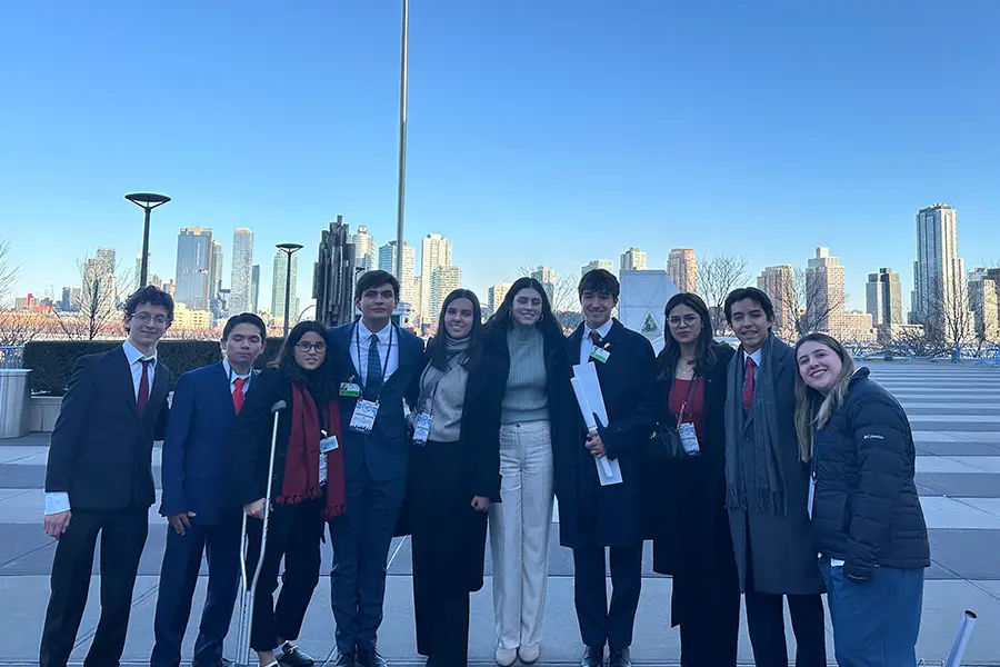 La delegación de alumnos PrepaTec en Nueva York