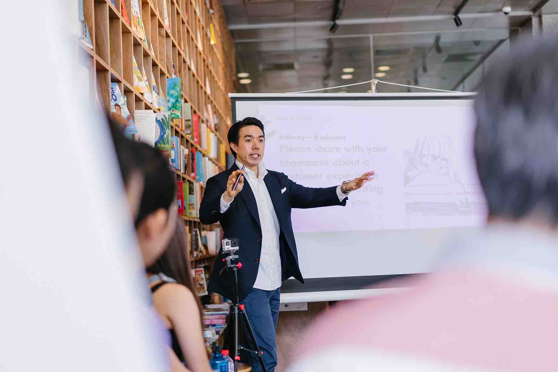 José Alfonso Díaz-Infante, alumno del Tec de Monterrey en Querétaro y miembro activo del grupo estudiantil Toastmasters,