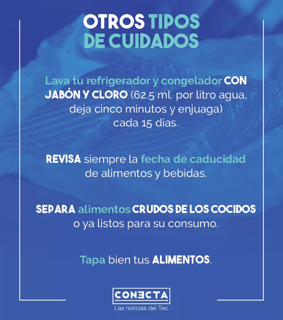 Infografía otro tipo de cuidado en los alimentos