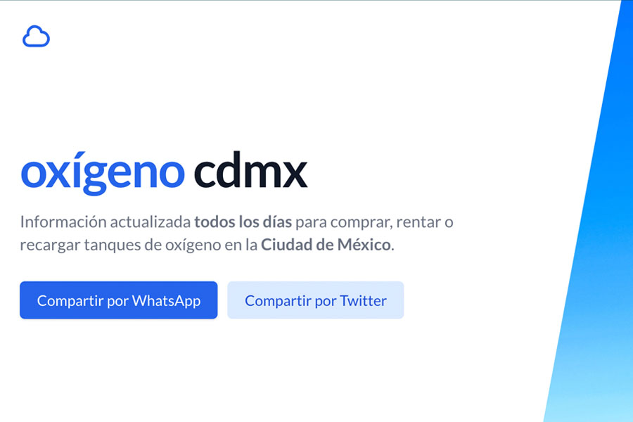 ¿Buscas oxígeno? Encuéntralo en sitio creado por comunidad Tec