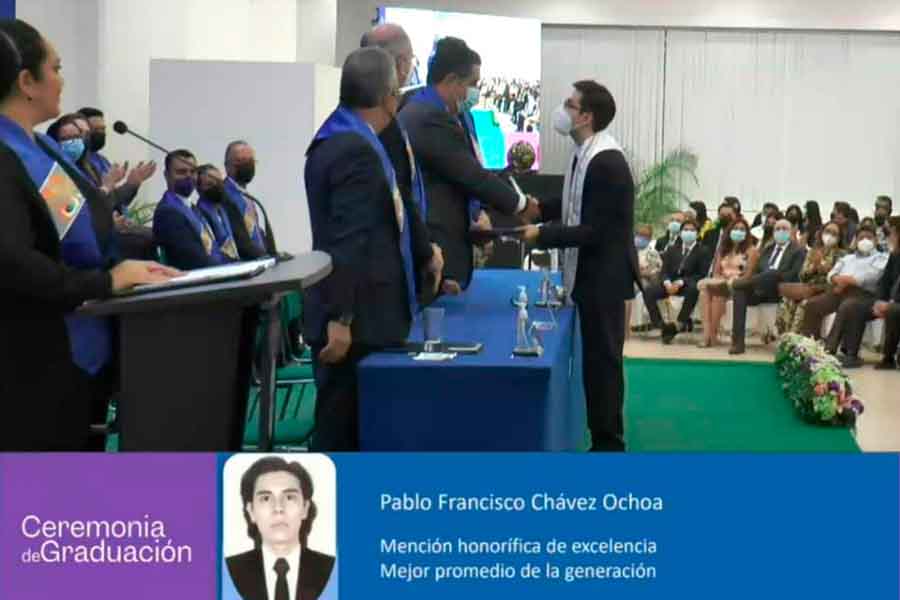 Pablo Chávez, alumno del campus Chiapas