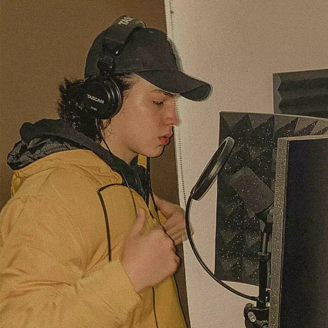 pana durante grabacion de uno de sus discos