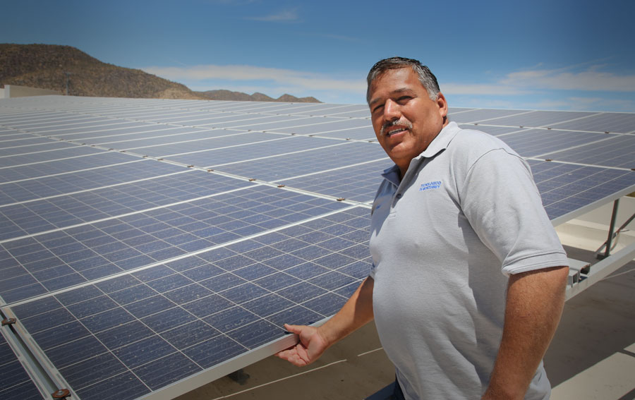 Paneles solares Tec de Monterrey campus Sonora Norte