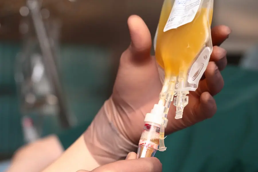 Donación de plasma.