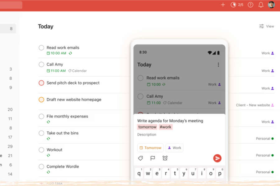 Plataforma de organización Todoist