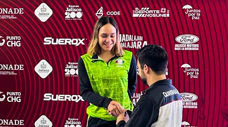 vanessa zamorano tercer lugar nacional en natación