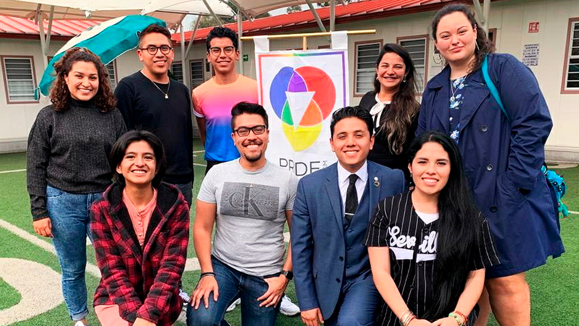 Fotografía del grupo estudiantil Pride CCM 2019 