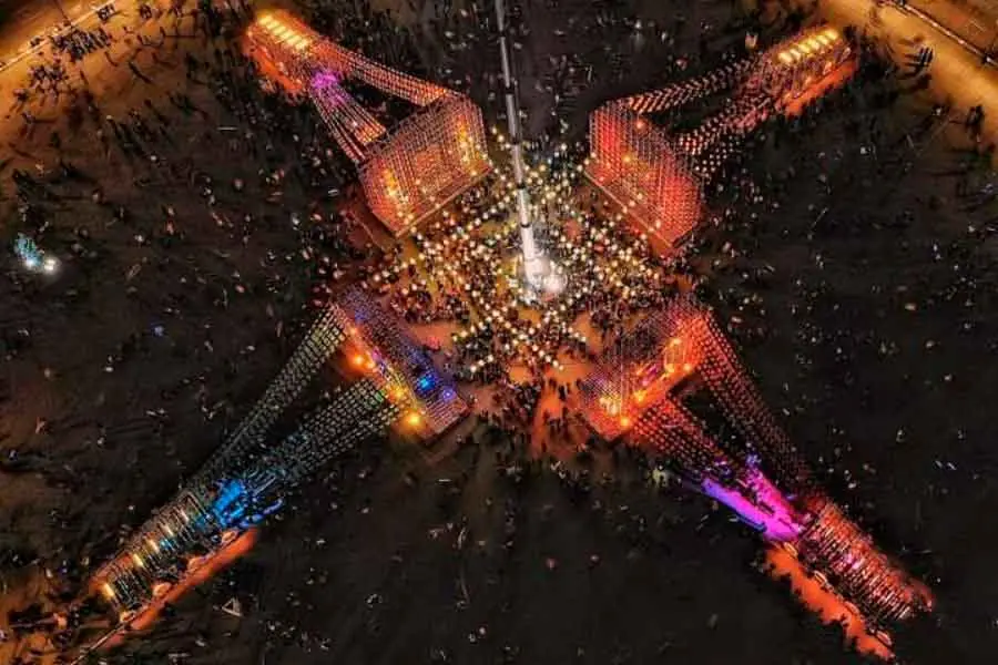 Presentación "Altar de altares" en el zócalo de la CDMX