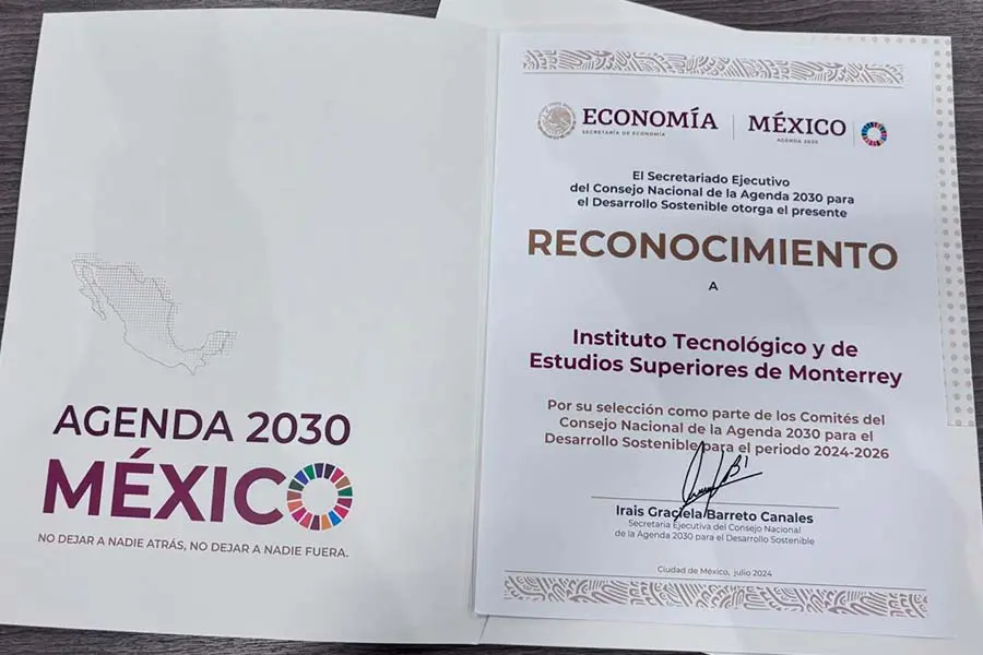 Reconocimiento de la Secretar&iacute;a de Econom&iacute;a
