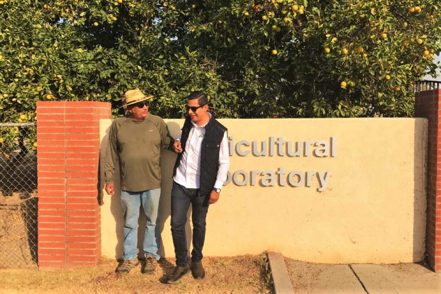 El equipo participó en un recorrido con la Universidad de California y el Dep. de Agricultura de EEUU.