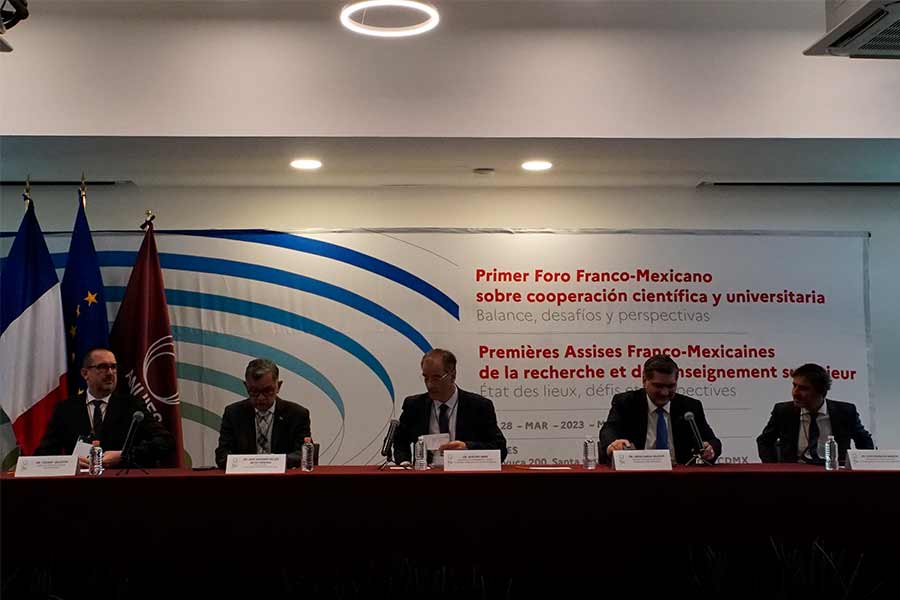 David Garza, rector y presidente ejecutivo del Tec partició en el Foro Franco - Mexicano  sobre la cooperación universitaria y científica