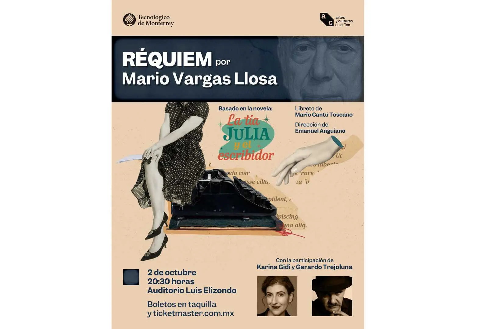 Anuncio Réquiem por Mario Vargas Llosa