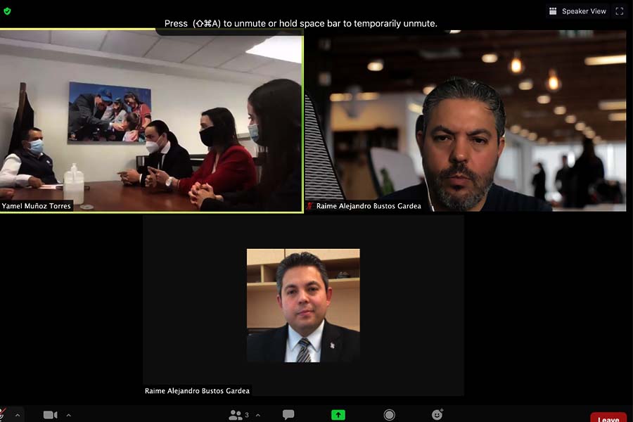 Reunión virtual con autoridades de gobierno del estado de Chihuahua
