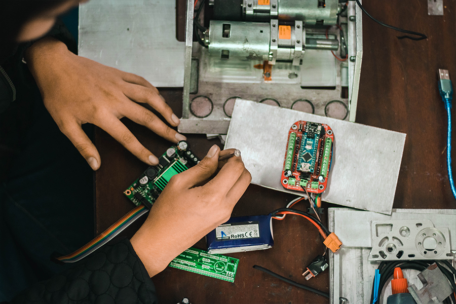 Robot empanadita, del equipo Azimov de campus León