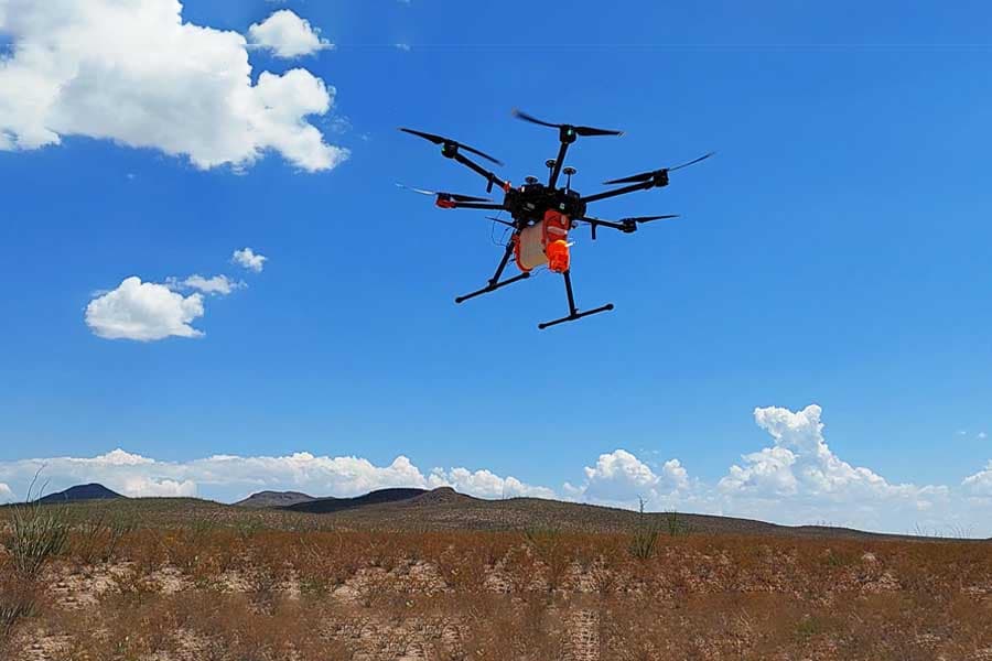 Prototipo de drone de dispersión para reforestación