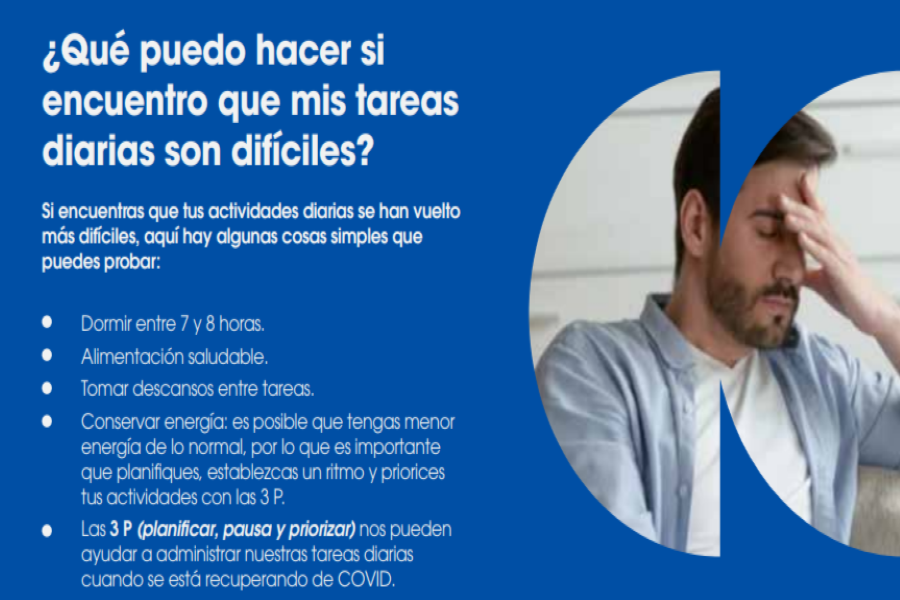 Consejos para pacientes con COVID persistente 