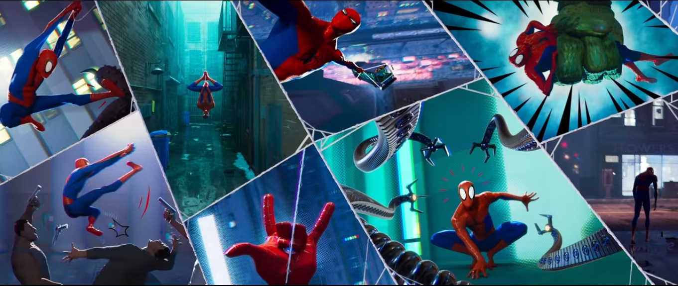 Escenas de "Spider-man into the Spider-verse"