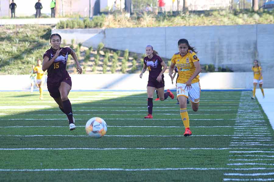 Tigres Femenil ya jugó en el Estadio de los Borregos en junio 2019 contra las Sun Devils de la Universidad de Arizona State.