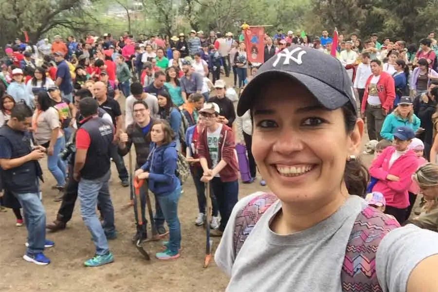 Fundadora de Voluntarios México en actividad