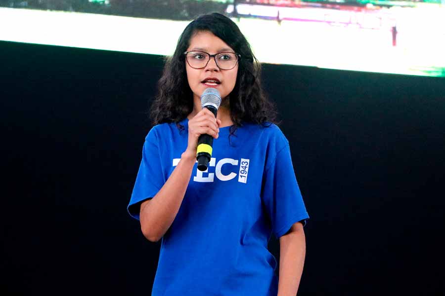 Wendy Herrera Líder del Mañana en el 75 aniversario del Tec en campus Monterrey