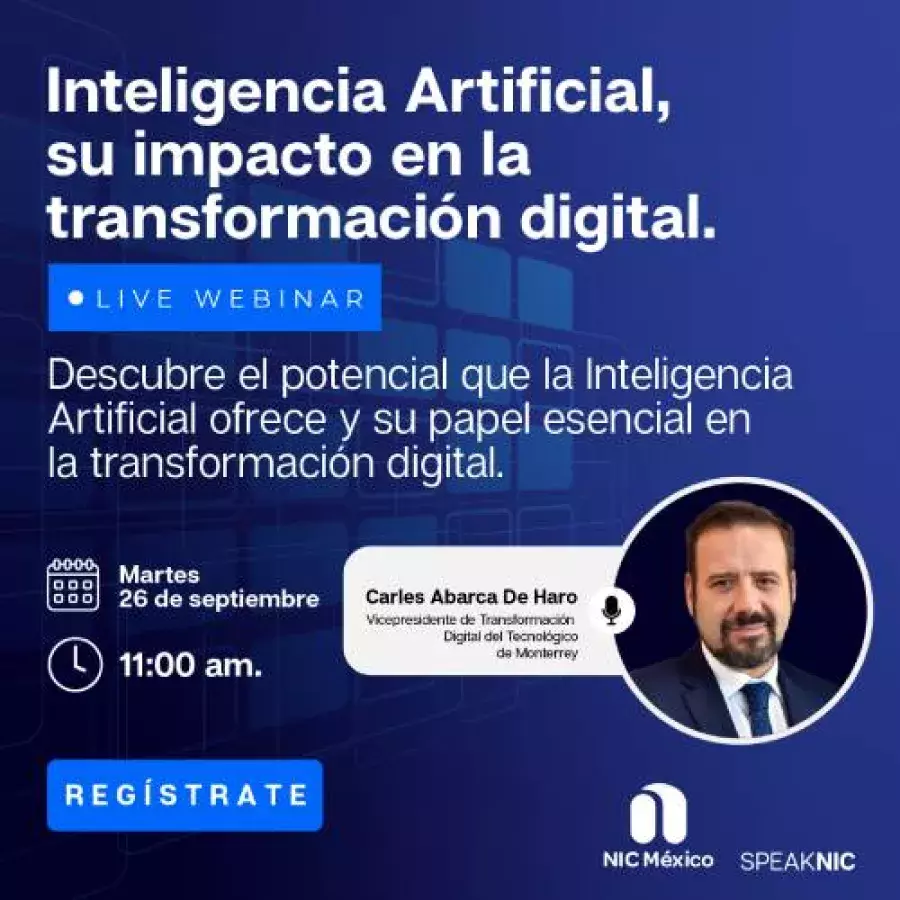 Webinar con Carles Abarca, Vicepresidente de Transformación Digital del TEC