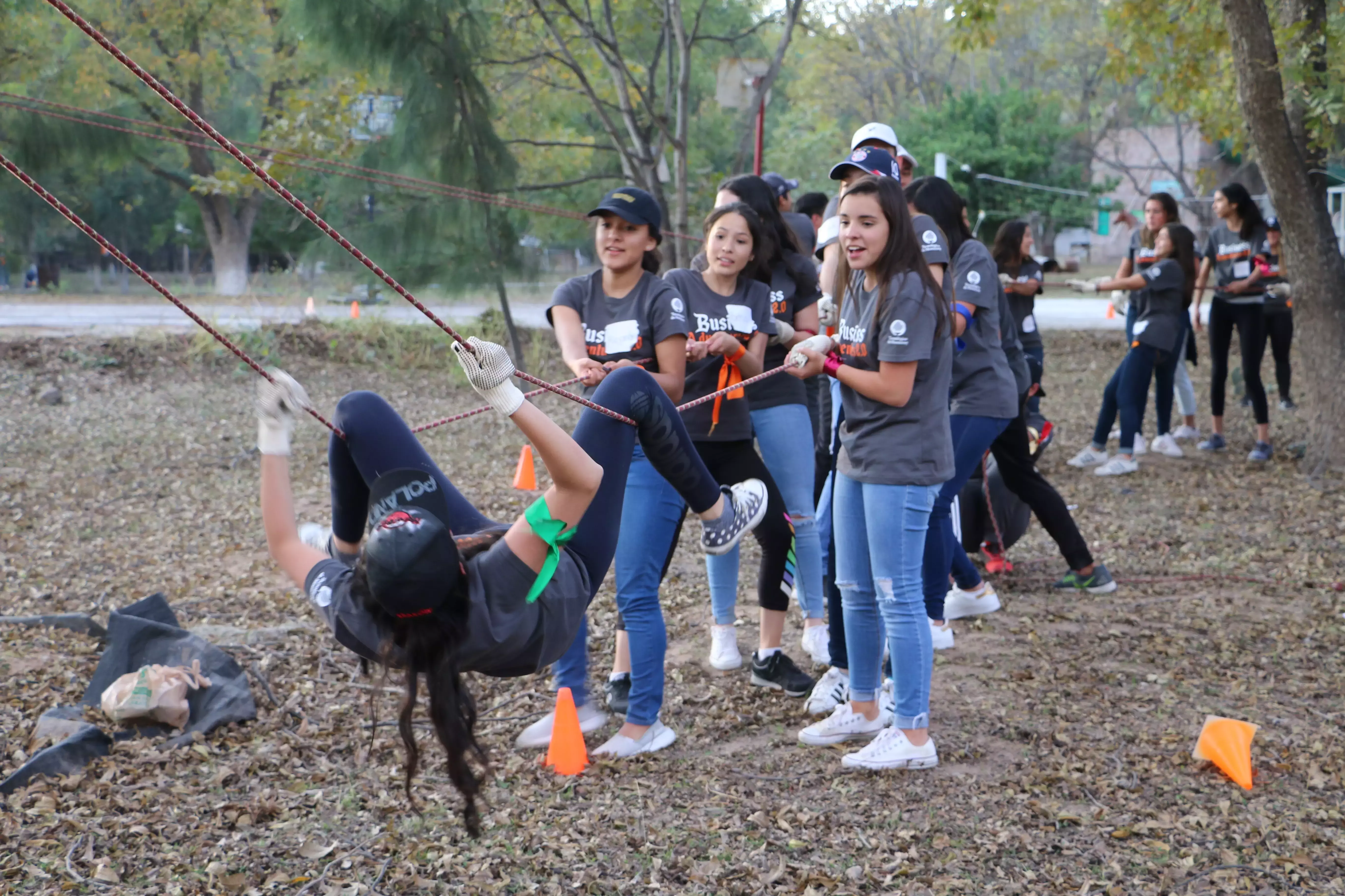 Las alumnas demostraron su intrepidez