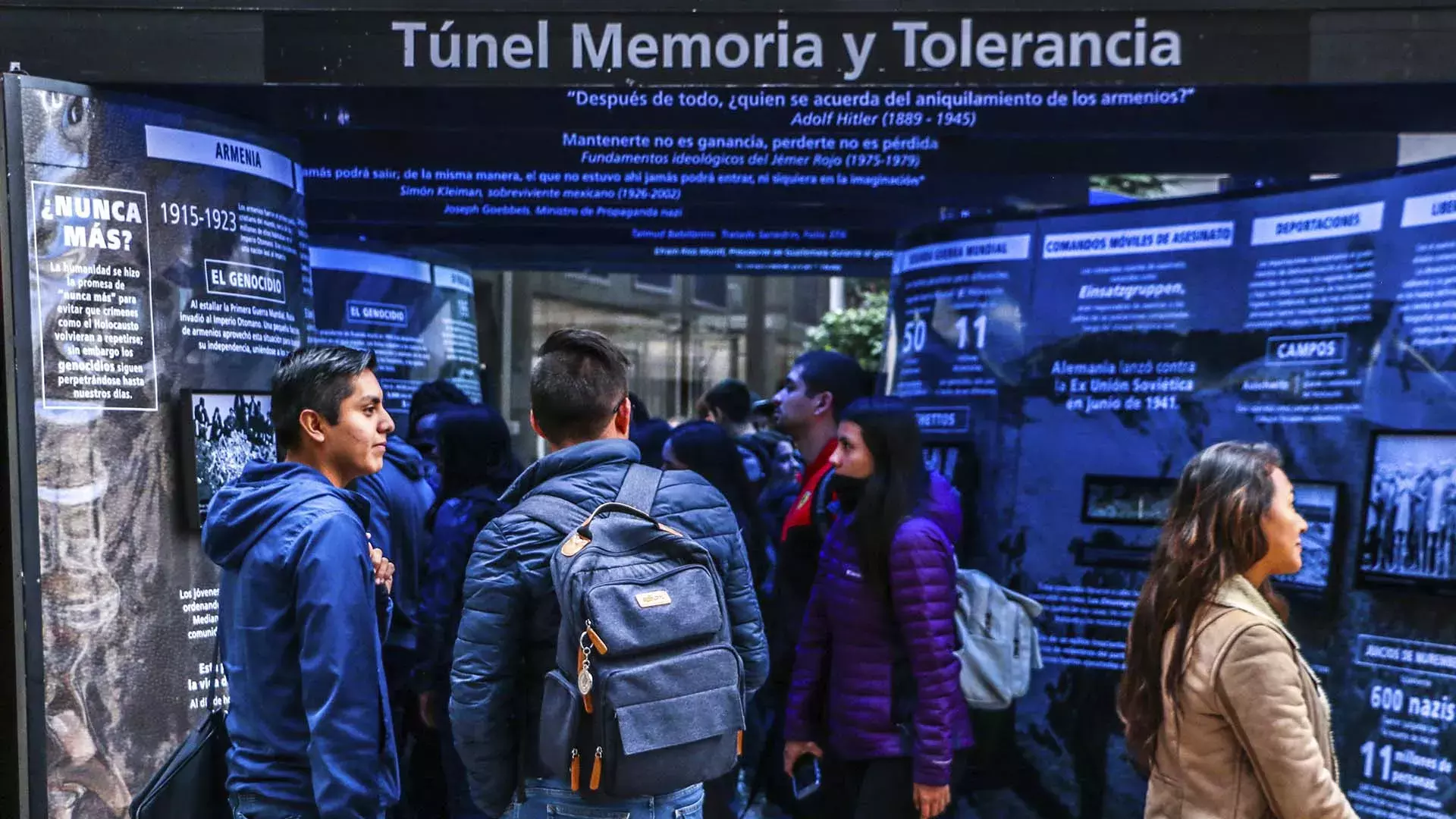 El Túnel Memoria y Tolerancia visita las instalaciones de campus Toluc