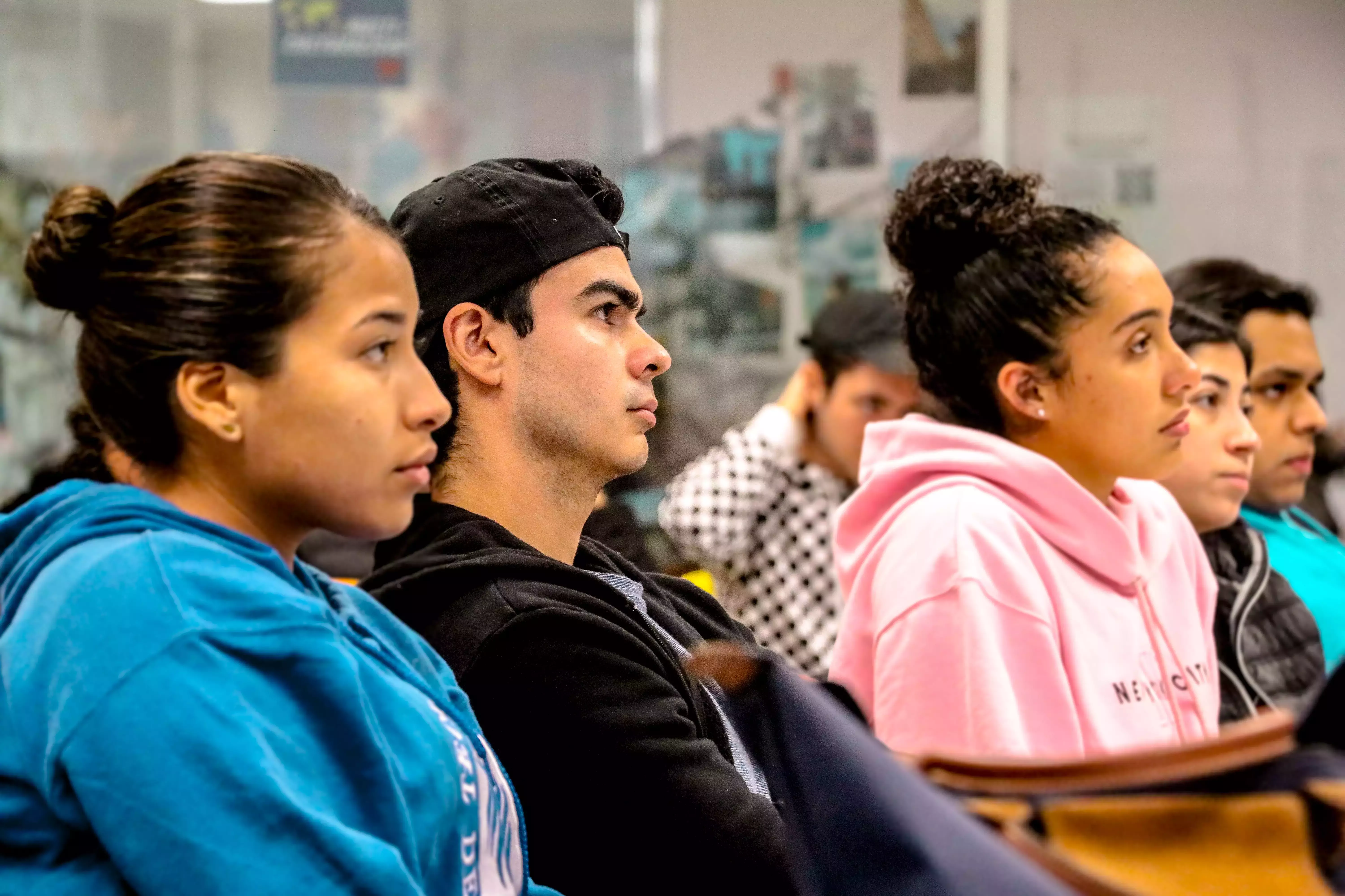 Alumnos del Tecnológico de Monterrey viviendo su Semanai en campus Tampico