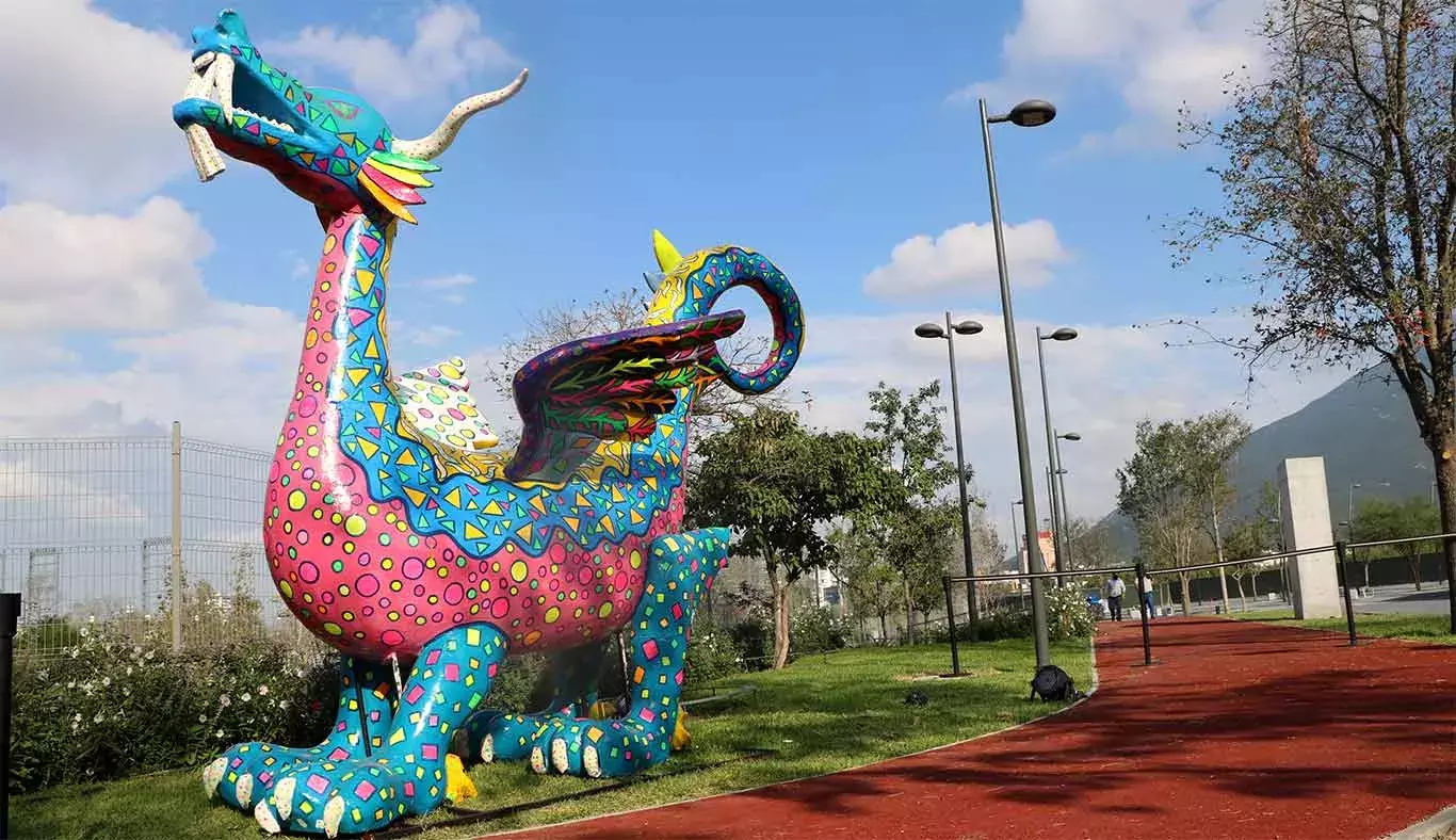 Alebrije en el nuevo Parque Central del Tec de Monterrey