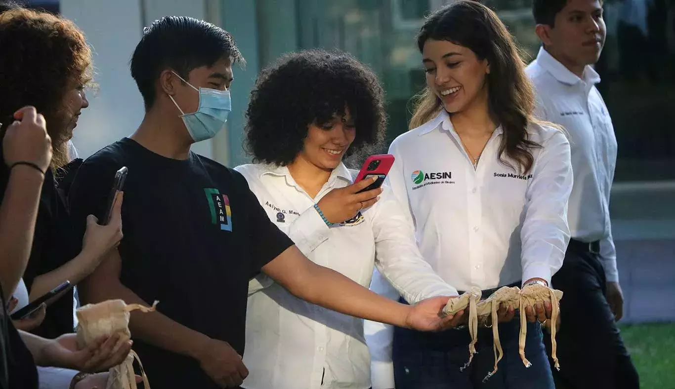 Alumnos del campus Monterrey celebraron la multiculturalidad.