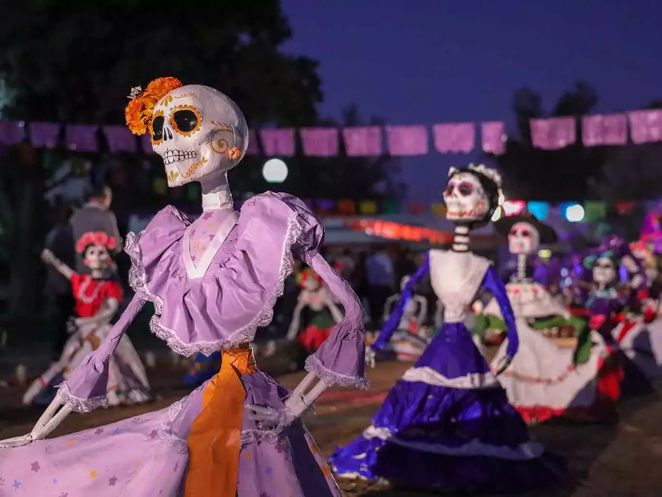 Fiesta de Humanidades de PrepaTec Guadalajara para celebrar el día de muertos.