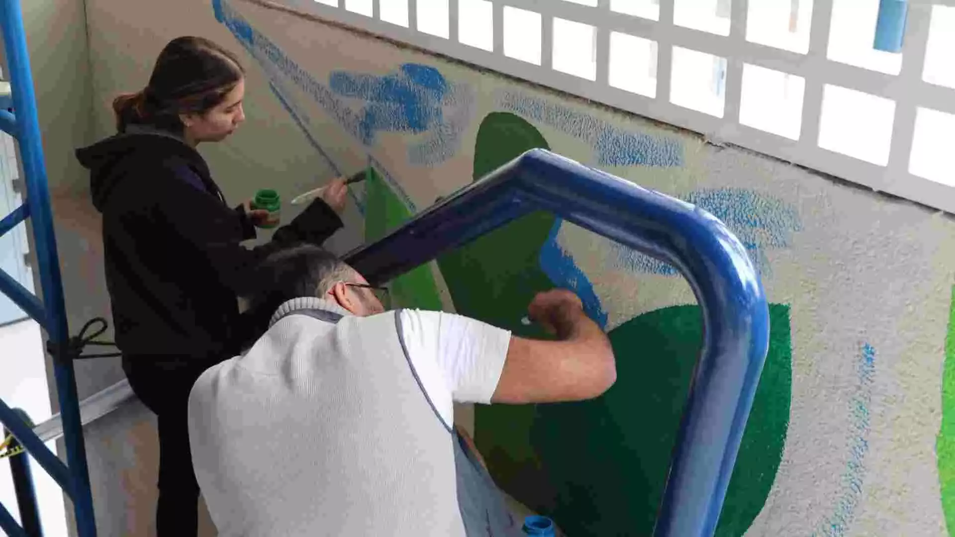 El diseño del mural creado por Antonio Bárcena se basaba en resaltar la cultura michoacana a través de colores e ilustraciones.