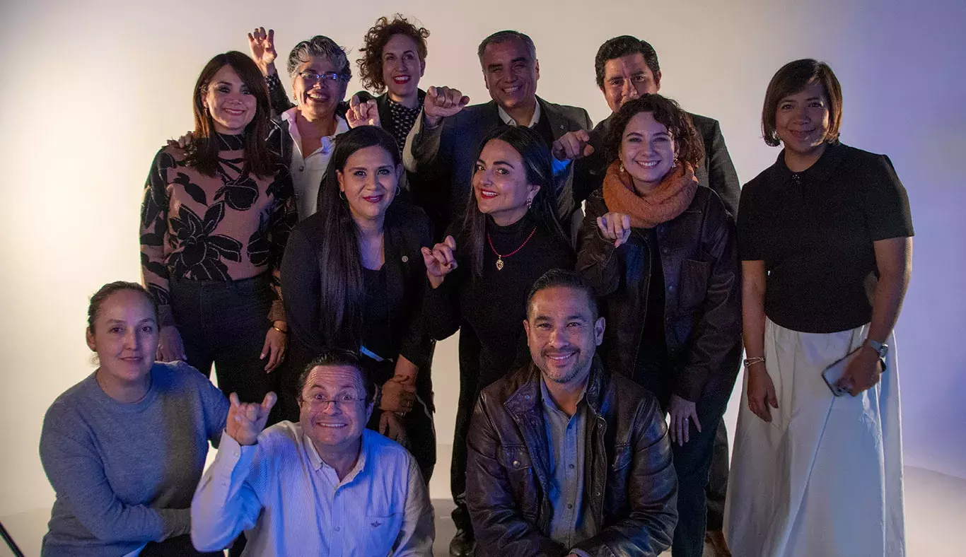 Equipo directivo de campus Puebla en la reinauguración