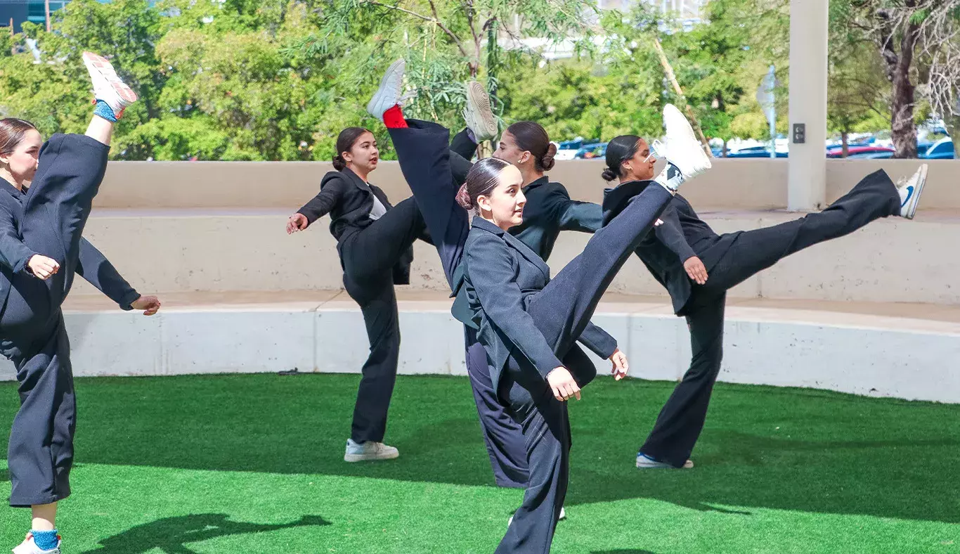 Compañía de danza en presentación.